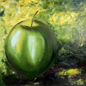 Apple original oil canvas art