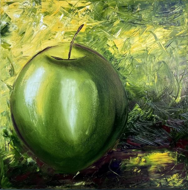 Apple original oil canvas art