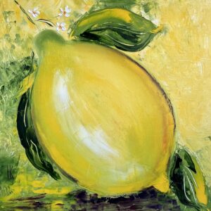 Lemon original oil painting