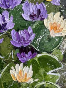 water lily art details