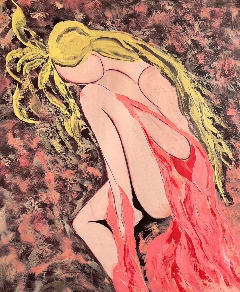 woman nude original painting